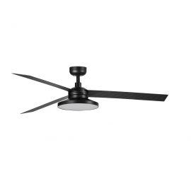 Lustre cu ventilator - Lustra LED cu Ventilator tavan si telecomanda CRUISER TAK L negru 4000K