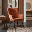 Fotoliu design nordic SCANDINAVIA maro rustic