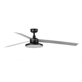 Lustre cu ventilator - Lustra LED cu Ventilator tavan si telecomanda CRUISER TAK XL negru/aluminiu 4000K