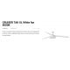 Lustre cu ventilator - Lustra LED cu Ventilator tavan si telecomanda CRUISER TAK XL alb 4000K