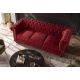 Canapele - Canapea clasica stil englezesc CHESTERFIELD 205cm, catifea rosie