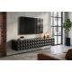 Comode - Comoda TV suspendata cu model 3D Vulcano 160cm Mango negru
