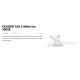 Lustre cu ventilator - Lustra LED cu Ventilator tavan si telecomanda CRUISER TAK S alb 3000K