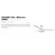 Lustre cu ventilator - Lustra LED cu Ventilator tavan si telecomanda CRUISER TAK L alb 3000K