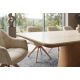Mese dining - Masa dining Ceramica travertin, Furnir stejar, UNIQUE 200cm