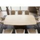 Mese dining - Masa dining Ceramica travertin, Furnir stejar, UNIQUE 200cm
