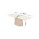 Mese dining - Masa dining Ceramica travertin, Furnir stejar, UNIQUE 200cm