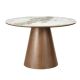 Mese dining - Masa rotunda cu blat ceramic UNIQUE 120cm