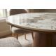 Mese dining - Masa rotunda cu blat ceramic UNIQUE 120cm