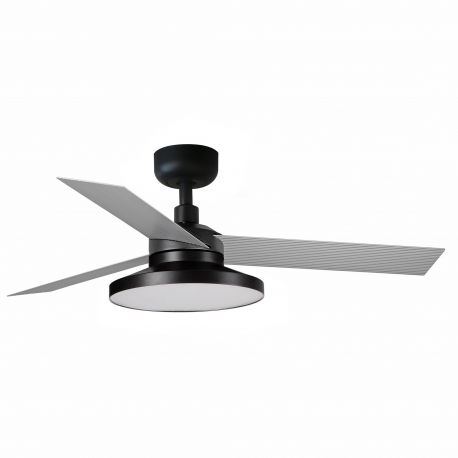 Lustre cu ventilator - Lustra LED cu Ventilator tavan si telecomanda CRUISER TAK S negru/aluminiu 2700K