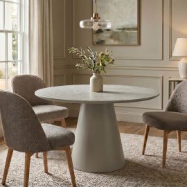 Mese dining - Masa rotunda gri VOGUE 120cm