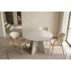 Mese dining - Masa rotunda ORGANIKO 120cm greige bej