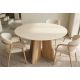 Mese dining - Masa rotunda cu blat ceramic ORGANIKO 120cm