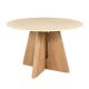 Mese dining - Masa rotunda cu blat ceramic ORGANIKO 120cm