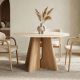 Mese dining - Masa rotunda cu blat ceramic ORGANIKO 120cm