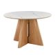Mese dining - Masa rotunda cu blat ceramic ORGANIKO 120cm