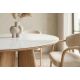 Mese dining - Masa rotunda cu blat ceramic ORGANIKO 120cm