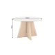 Mese dining - Masa rotunda cu blat ceramic ORGANIKO 120cm