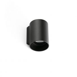 Aplica LED exterior IP65 KOV 1L Black round 6W 3000K