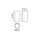 Aplice - Aplica LED exterior IP65 KOV 2L White round 12W 3000K