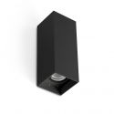 Aplica LED exterior IP65 KOV 2L Black square 6W 2700K