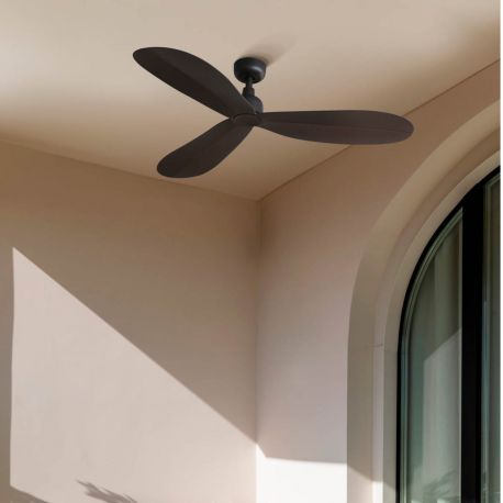 Lustre cu ventilator - Ventilator cu telecomanda si protectie IP44 PALMA M
