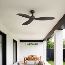 Lustre cu ventilator - Ventilator tavan smart sistem TUYA si telecomanda si protectie IP44 PALMA M