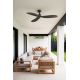 Lustre cu ventilator - Ventilator tavan smart sistem TUYA si telecomanda si protectie IP44 PALMA M