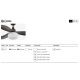 Lustre cu ventilator - Lustra cu Ventilator si telecomanda si protectie IP44 PALMA M