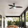 Lustra cu Ventilator tavan smart sistem TUYA si telecomanda si protectie IP44 PALMA M