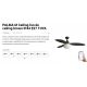 Lustre cu ventilator - Lustra cu Ventilator tavan smart sistem TUYA si telecomanda si protectie IP44 PALMA M
