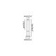 Stalpi - Stalp de exterior IP65 TURA H-65 gri inchis