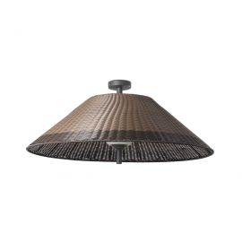 Plafoniere - Lustra aplicata exterior IP54 din ratan sintetic maro SAIGON OUT W100 S