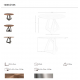 Mese dining - Masa rotunda din lemn furniruit si fibra de sticla Walnut 135cm