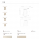 Mese extensibile - Masa extensibila design LUX Porcelain Marble 80-130x130cm