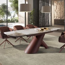 Mese extensibile - Masa extensibila design LUX Porcelain Marble 180-260x95cm