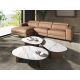Masute Living - Masuta de cafea Porcelain Marble si lemn furniruit Walnut