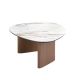 Masute Living - Masuta de cafea Porcelain Marble si lemn furniruit Walnut