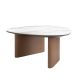 Masute Living - Masuta de cafea Porcelain Marble si lemn furniruit Walnut