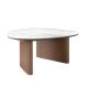 Masute Living - Masuta de cafea Porcelain Marble si lemn furniruit Walnut