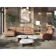 Masute Living - Masuta de cafea Porcelain Marble si lemn furniruit Walnut