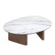 Masute Living - Masuta de cafea Porcelain Marble si lemn furniruit Walnut