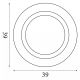Plafoniere - Plafoniera LED DESIGN CIRCULAR Ringo 39cm