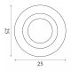 Plafoniere - Plafoniera LED DESIGN CIRCULAR Ringo 25cm