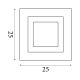 Plafoniere - Plafoniera LED design modern Squary 25x25cm