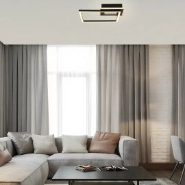 Plafoniere - Plafoniera LED design geometric Quadrate 36cm