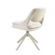 Scaune - Scaun modern pivotant material textil Off-white and cream