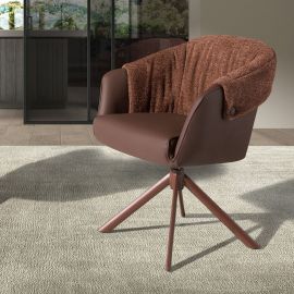Scaune - Scaun modern pivotant Copper-brown