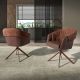 Scaune - Scaun modern pivotant Copper-brown