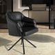 Scaune - Scaun modern pivotant piele sintetica Black